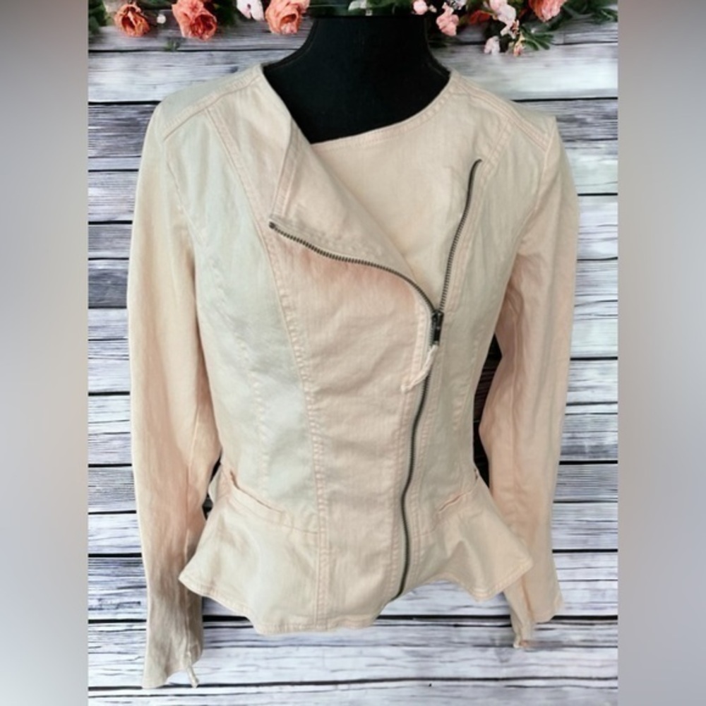 Elle Crop Denim Jacket Sz L
